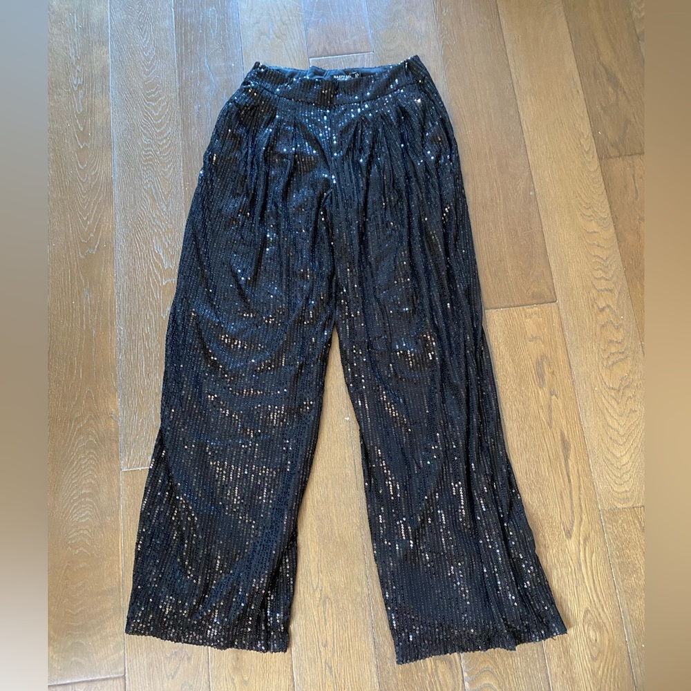 Black Sequins Pants - Only worn once!